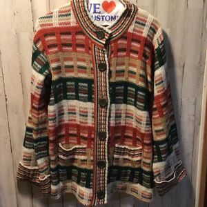 Vintage Christmas colored extra-large sweater by Joyce